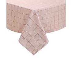 Deconovo VCDEZB20058-3 Design Cuisine Picnic en Tissu de Table Impermeable Rectangulaire, Polyester, Rouge/Blanc, 130x280cm