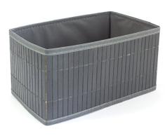 GELCO Design Papangue Boite de Rangement, Bambou, Gris, 26 x 15 x 13.5 cm