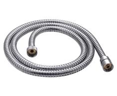 Gedy INOX 00 Flexible de Douche, Acier Inoxydable, Chrome, 1,4 x 1,4 x 150 cm