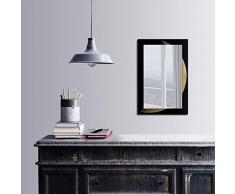 Bonamaison DÃ©coration Murale Impression sur Miroir EncadrÃ© sur Toile, Dimensions: 40 x 60 Cm - ConÃ§u et fabriquÃ© en Turquie