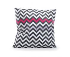 Pavillon IntÃ©rieur Coussin Jerry Rose Polyester, Noir, 40x40 cm