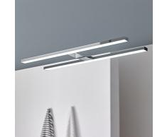 wonderlamp Celia Applique murale LED, 11Â W, chrome, 10.5Â x 50.3Â x 11Â cm