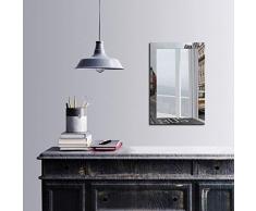 Bonamaison DÃ©coration Murale Impression sur Miroir EncadrÃ© sur Toile, Dimensions: 40 x 60 Cm - ConÃ§u et fabriquÃ© en Turquie