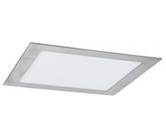 Paulmann 92039 Kit encastrés Premium Panneau LED, carré, 1x14W, 2700K, 16VA, 230V/350mA 220 mm, Acier brossé