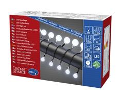 Konstsmide 3680-207 Guirlande Lumineuse avec Globes Ã LED Plastique, 2.4 W, Blanc