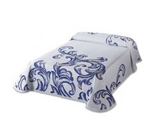 Textilia MirÃ³ C/3Â Couvre-lit piquÃ© pour lit de 135, Polyester, Bleu, Corps, 270Â x 235Â x 3Â cm