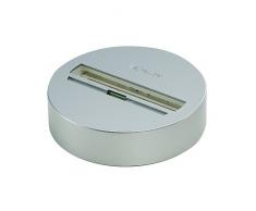 EUTRAC patère pour rail 3 allumages. gris argent