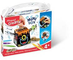 MAPED Creativ - Tirelire Coloriage Velours et construction - Kit Loisirs Créatifs Enfants
