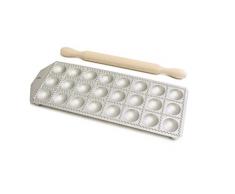 CALDER 2151 raviolatore avec rouleau à pâtisserie, fonte daluminium, argent