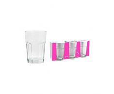 RAYANDIRECT Lot de 3 Verres Ã jus clairs Style amÃ©ricain en Verre 365 ML