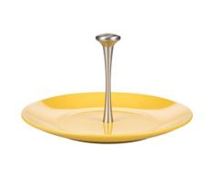 Kaleidos Classique Plat à Fromage avec poignée 31 cm, Céramique Forte, Aluminium, Jaune, 31 x 31 x 16,5 cm