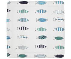 Spirella 10.19248Â Tapis de Douche Santorini Blue, Tapis de Douche, Plastique, Bleu, 55Â x 55Â cm