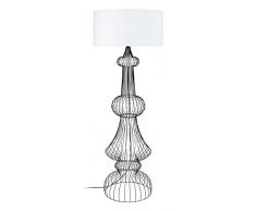 Tosel 51248 Lampadaire 1 Lumière Acier, E27, 40 W, Blanc, 60 x 170 cm