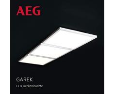 AEG Garek Plafonnier LED blanc Ã intensitÃ© variable avec fonction easydim 77 x 25 x 6,9 cm 30 W 2700 lm 3000 K Aluminium W