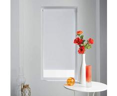 store dintérieur store enrouleur occultant 60x90 cm polyester occult blanc