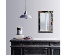 Bonamaison DÃ©coration Murale Impression sur Miroir EncadrÃ© sur Toile, Dimensions: 40 x 60 Cm - ConÃ§u et fabriquÃ© en Turquie