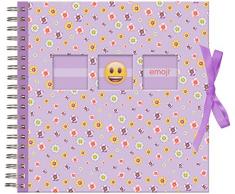 Innova Q1607999 Album Photo Spiral 50 Pages, Carton, Papier, Violet/Jaune, 28 x 26 x 3 cm