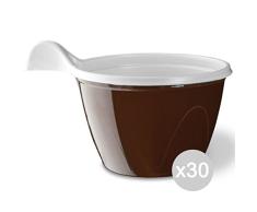 Lot de 30 Tasses Ã Cappuccino Bicolore pour la Table et la Cuisine