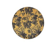 ESSENZA Vivienne Tapis, Ochre, Rond 90 cm