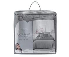 douceur dintÃ©rieur couvre lit 2 personnes matelasse 220x240 cm microfibre dune anthracite