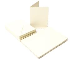 Le Papier Palace 25Â festonnÃ© Cartes et enveloppes C5Â (16,3Â x 22,9Â cm), Ivoire