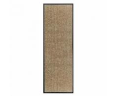 Tapis de couloir / paillasson 60x180cm beige