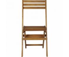 Chaise de jardin pliante en acacia