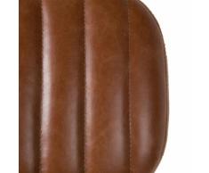 Chaise rétro capitonnée coloris camel