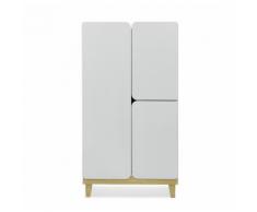 Armoire blanche 2 portes battantes