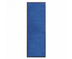 Tapis de couloir / paillasson 60x180cm bleu