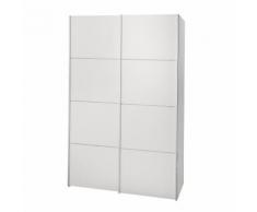 Armoire blanche 2 portes coulissantes
