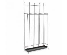 Porte-parapluie en métal noir H63cm
