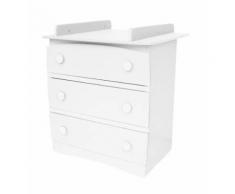 Commode 3 tiroirs + table à langer Isla