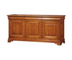 Enfilade merisier 3 portes 3 tiroirs