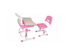 Bureau enfant blanc et rose - COMFORTLINE
