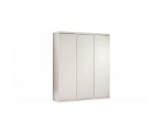 Armoire enfant laqué blanc 3 portes LARA