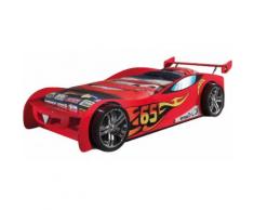 Lit enfant voiture de course rouge 90x200