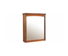 Armoire merisier 2 portes coulissantes à glaces H220