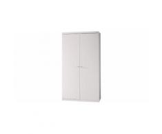 Armoire enfant laqué blanc 2 portes ROBIN
