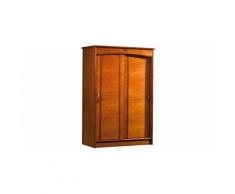 Armoire merisier 2 portes coulissantes L130