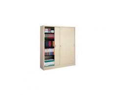 Armoire porte coulissante 200x160cm beige