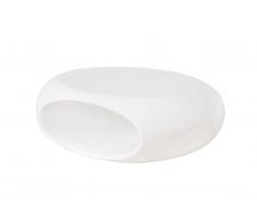 Table basse CLARTY - Fibre de verre laquée - Coloris blanc