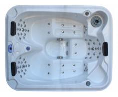 Spa 3 personnes FIDJI II blanc - 65 jets - L199*P85*l161 cm