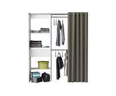 Dressing extensible KYLIAN - L114/168cm - Blanc et gris