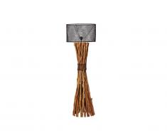 Lampadaire BROCANTE en bois et métal - H.149 cm