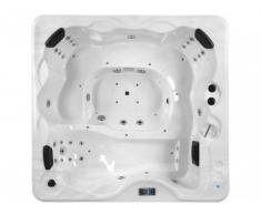 SPA 6 personnes Gamme prestige TIVOLI III système Balboa - Blanc perlé - 39 jets - l220 x L210 x H80 cm