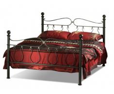 Lit MARQUISE - 140x190cm - Métal façon fer forgé
