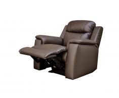 Fauteuil relax EVASION en cuir - Marron