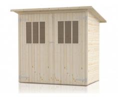 Abri de jardin en bois FUGIO - surface 2,4m² - Epaisseur 14 mm