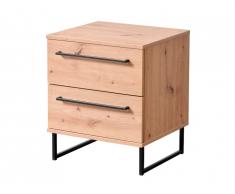 Table de chevet PHILADELPHIE - 2 tiroirs - Coloris chêne